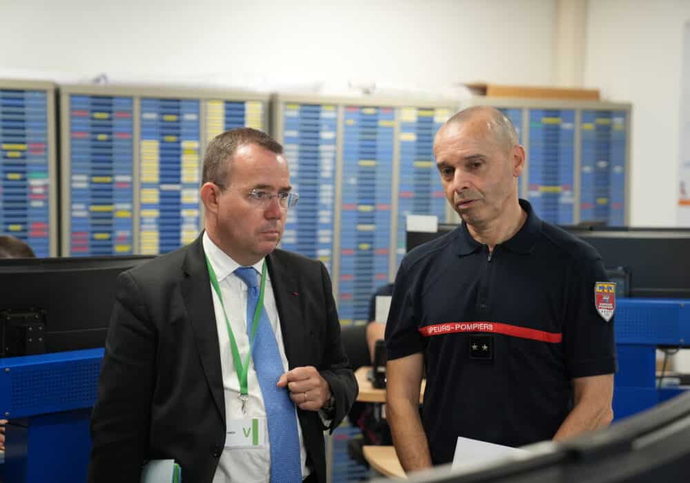 Le préfet Laurent Hottiaux accueilli au SDIS
